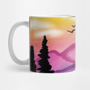 Pink Mountain Mug